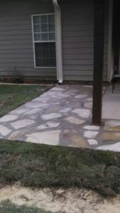 Work done on Stone Patio